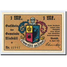 Banknote, Germany, Niebüll, 1 Mark, Ecusson, 1920, 1920-04-20, UNC(63)
