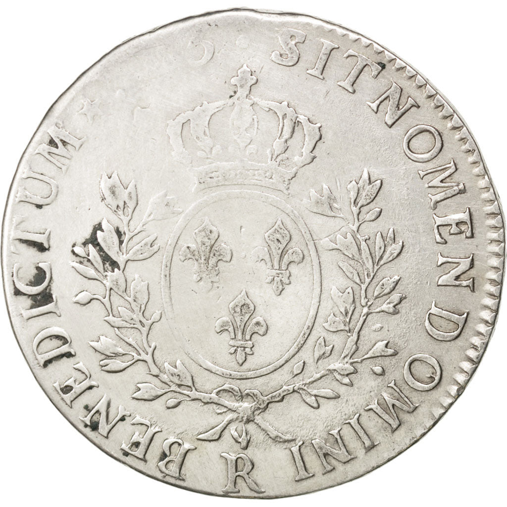 FRANCE, Écu aux branches d'olivier, ECU, 1785, Orl, KM #564.14, VF(30-35), ...