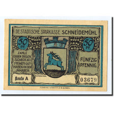 Banknote, Germany, Schneidemuhl, 50 Pfennig, Ecusson, O.D, Undated, UNC(63)