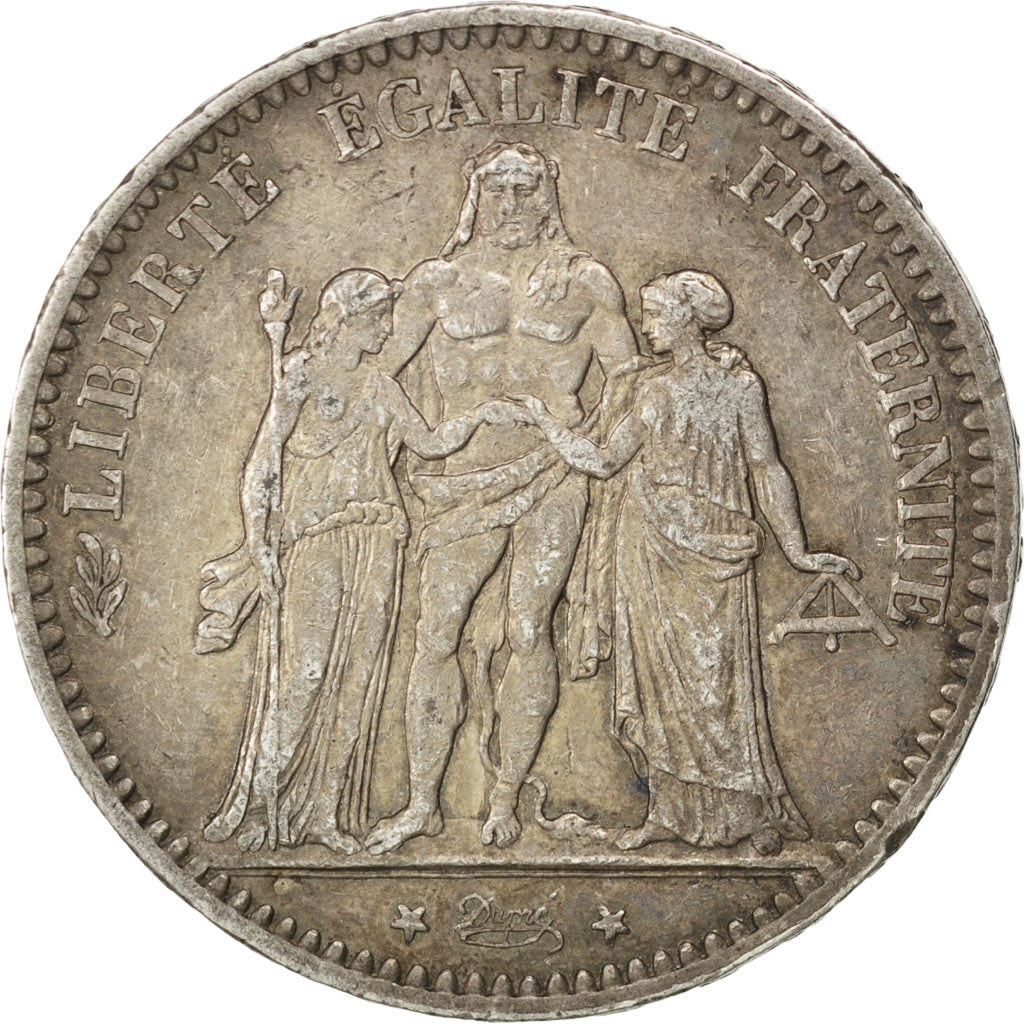 Coin, France, Hercule, 5 Francs, 1875, Paris, EF(40-45), Silver, KM:820.1