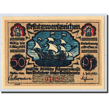 Banknote, Germany, Stettin Stadt, 50 Pfennig, bateau, 1921, 1921-07-01, UNC(63)