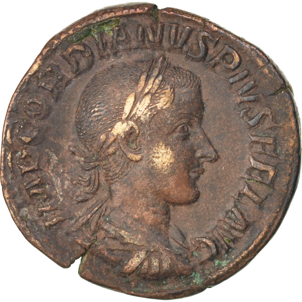 Moneda, Gordian III, Sestercio, Rome, MBC+, Bronce, RIC:293a