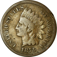 Moneta, Stati Uniti, Indian Head Cent, Cent, 1871, U.S. Mint, Philadelphia, MB+