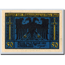 Banknote, Germany, Schwarzburg Stadt, 50 Pfennig, arbre, 1922, 1922-03-01