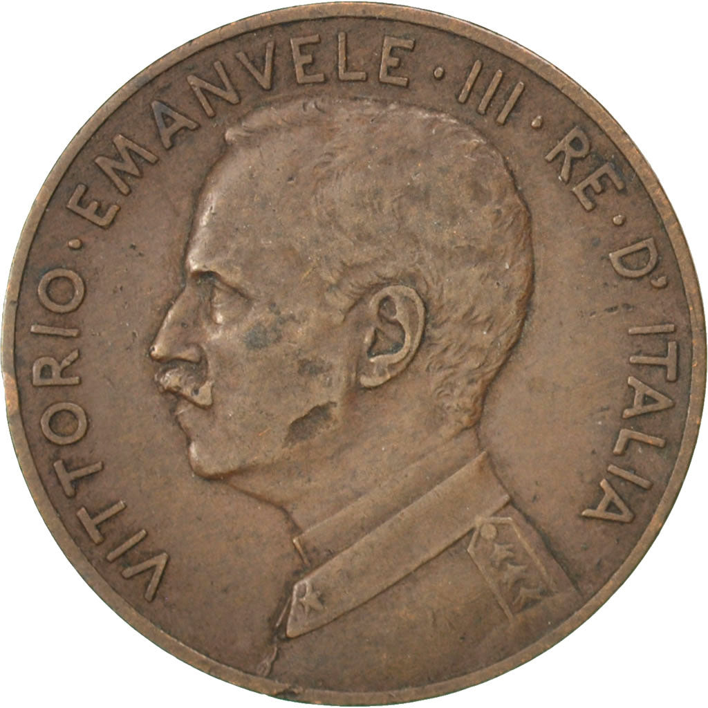 Italia, Vittorio Emanuele III, 5 Centesimi, 1915, Rome, BB, Bronzo, KM:42