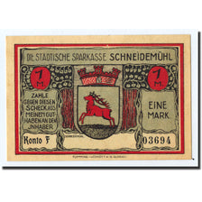 Banknote, Germany, Schneidemuhl, 1 Mark, Ecusson, O.D, Undated, UNC(63)