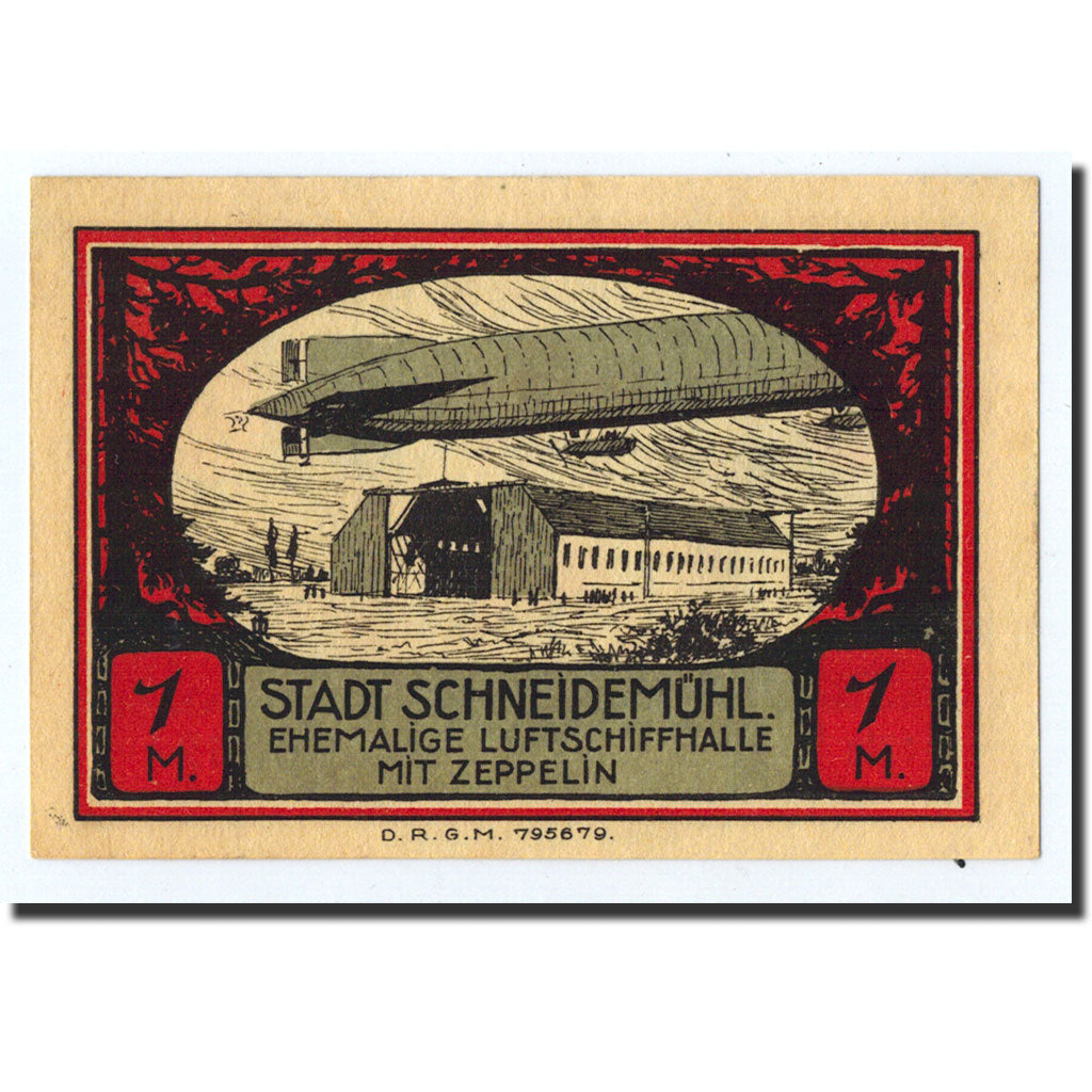 Banknote, Germany, Schneidemuhl, 1 Mark, Ecusson, O.D, Undated, UNC(63)