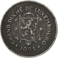 LUXEMBOURG, 5 Centimes, 1921, KM #30, EF(40-45), Iron, 18, 2.50