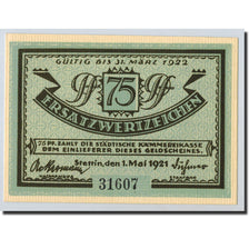 Banknote, Germany, Stettin, 75 Pfennig, Port, 1922, 1922-01-01, UNC(63)