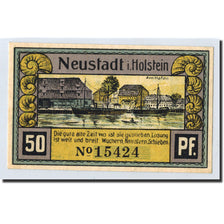 Billete, Alemania, Neustadt i. Holstein Stadt, 50 Pfennig, bateau, O.D, Undated