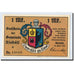 Banknote, Germany, Niebüll, 1 Mark, personnage, 1920, 1920-04-20, UNC(63)