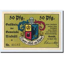 Billet, Allemagne, Niebüll, 50 Pfennig, personnage, 1920, 1920-04-20, SPL