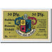 Biljet, Duitsland, Niebüll, 50 Pfennig, personnage, 1920, 1920-04-20, SPL