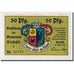 Geldschein, Deutschland, Niebüll, 50 Pfennig, personnage, 1920, 1920-04-20