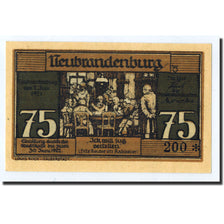 Banknote, Germany, Neubrandenburg Stadt, 75 Pfennig, personnage, 1921