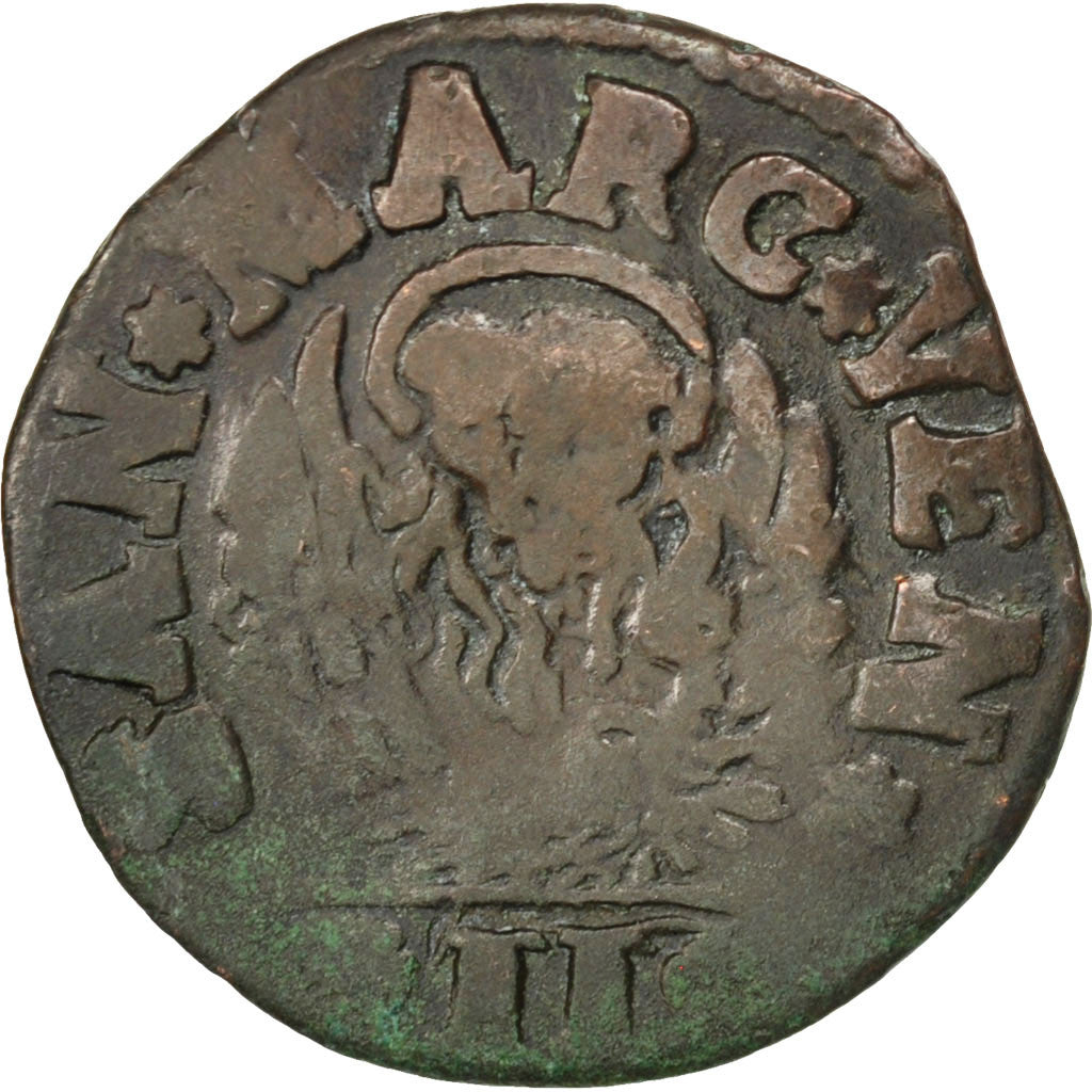 Italie, Venise, Dalmatie-Albanie, Gazzetta ou 2 Soldi, 1691, KM 9