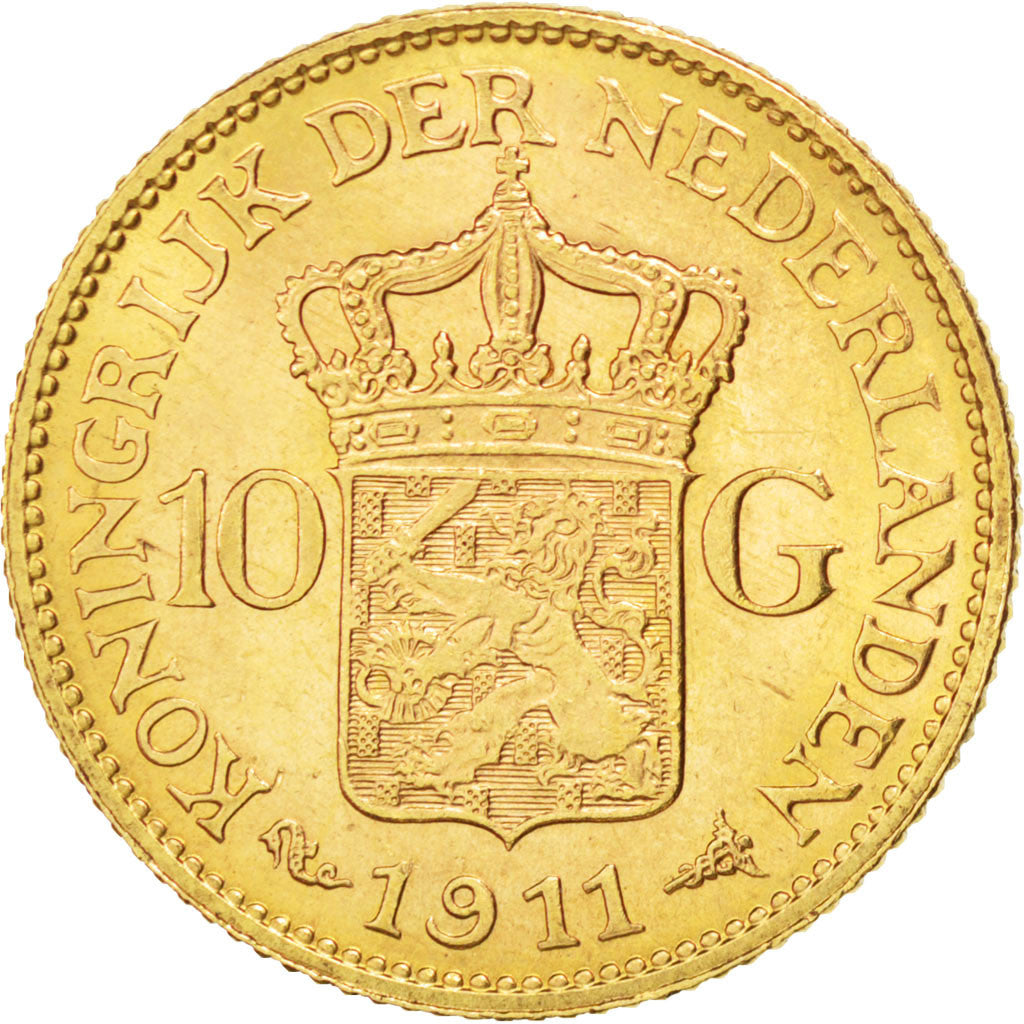Monnaie, Pays-Bas, Wilhelmina I, 10 Gulden, 1911, SUP, Or, KM:149