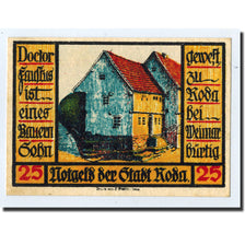 Banknote, Germany, Roda, 25 Pfennig, château, 1921, 1921-09-30, UNC(63)