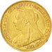 GREAT BRITAIN, 1/2 Sovereign, 1901, KM #784, AU(55-58), Gold, 4.01
