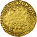 Coin, France, Charles VI, Agnel d'or, Montpellier, VF(20-25), Gold