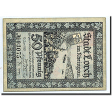 Banknote, Germany, Lorch, 50 Pfennig, carte, 1921, 1921-06-15, UNC(63)