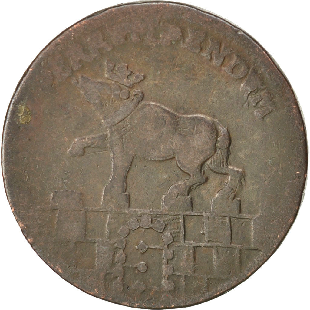 Stati tedeschi, ANHALT-BERNBURG, Viktor II Friedrich, 3 Pfennig, 1753, MB, Ra...