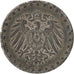 GERMANIA - IMPERO, 10 Pfennig, 1917, Stuttgart, MB+, Zinco, KM:26