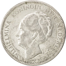NETHERLANDS, Gulden, 1938, KM #161.1, AU(50-53), Silver, 28, 10.05