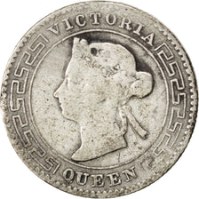 CEYLON, 10 Cents, 1892, KM #94, VF(30-35), Silver, 1.10