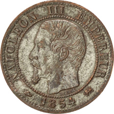 FRANCE, Napoléon III, Centime, 1854, Lyon, KM #775.4, AU(50-53), Bronze, Gadoury