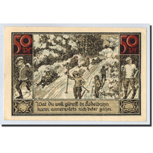 Banknote, Germany, Furstenberg in Meckl, 50 Pfennig, ski, 1921, 1921-08-01