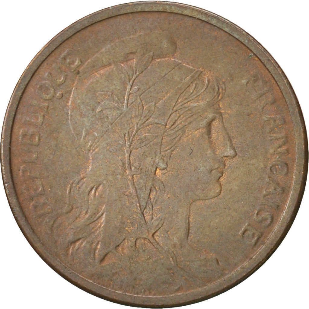 Coin, France, Dupuis, 2 Centimes, 1919, Paris, AU(55-58), Bronze, KM:841