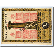 Banknote, Germany, Hamburg, 1 Mark, statue, 1921, 1921-08-31, UNC(63)