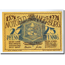 Banknote, Germany, Angerburg, 25 Pfennig, Ecusson, 1921, UNC(63), Mehl:33.1