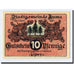 Banknote, Germany, Auma, 10 Pfennig, personnage, 1921, 1921-04-01, UNC(63)
