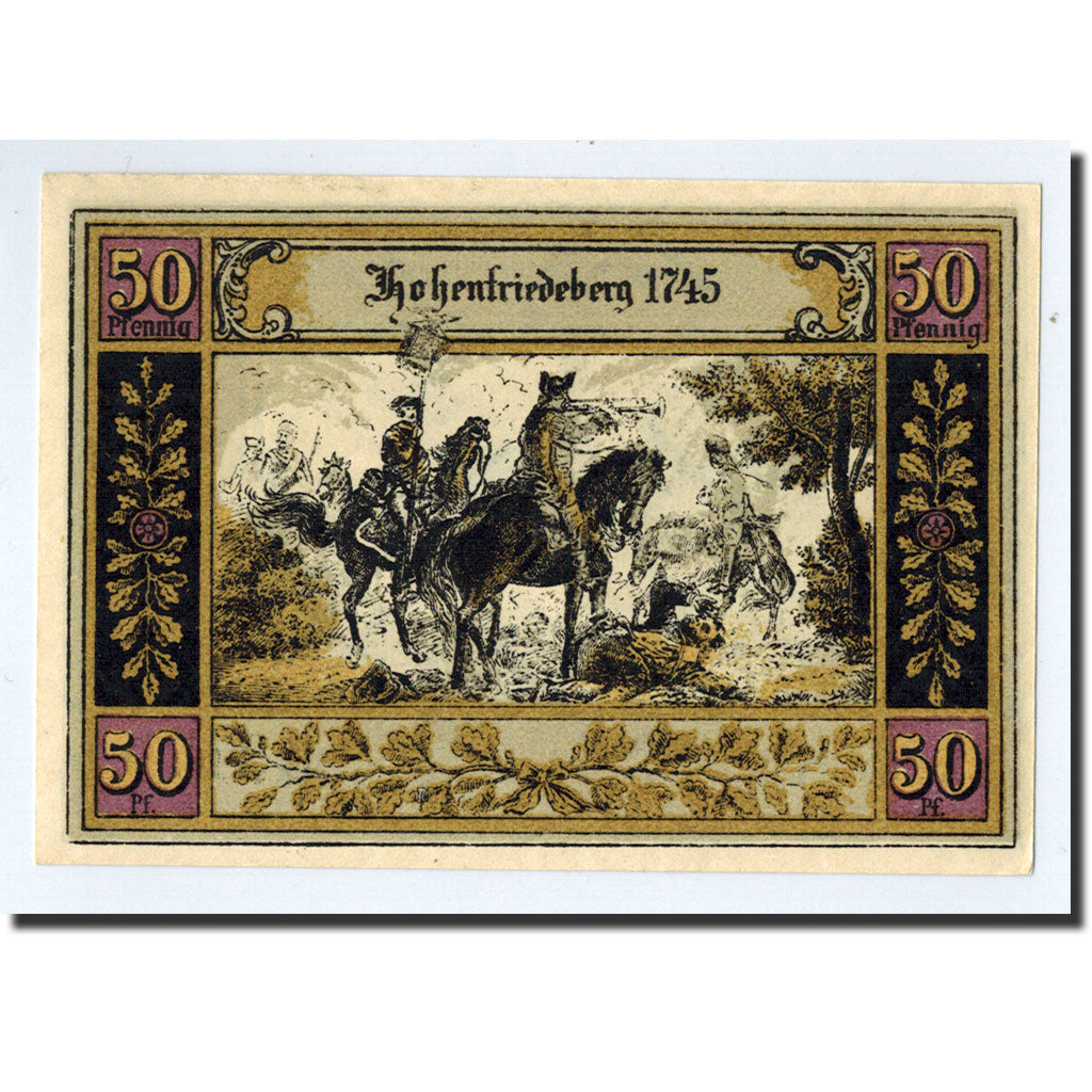 Banknote, Germany, Hohenfriedeberg, 50 Pfennig, Eglise, O.D, UNC(63), Mehl:620.1