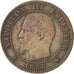 Second Empire, 2 Centimes Napoléon III tête nue, 1856 A, Paris, Gadoury 103