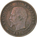 Monnaie, France, Napoleon III, Napoléon III, 2 Centimes, 1855, Strasbourg, TB+