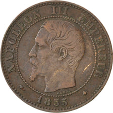 Coin, France, Napoleon III, Napoléon III, 2 Centimes, 1855, Strasbourg
