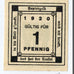 Banknote, Germany, Kitzingen, 1 Pfenning, tour, 1920, UNC(63), Mehl:703.1