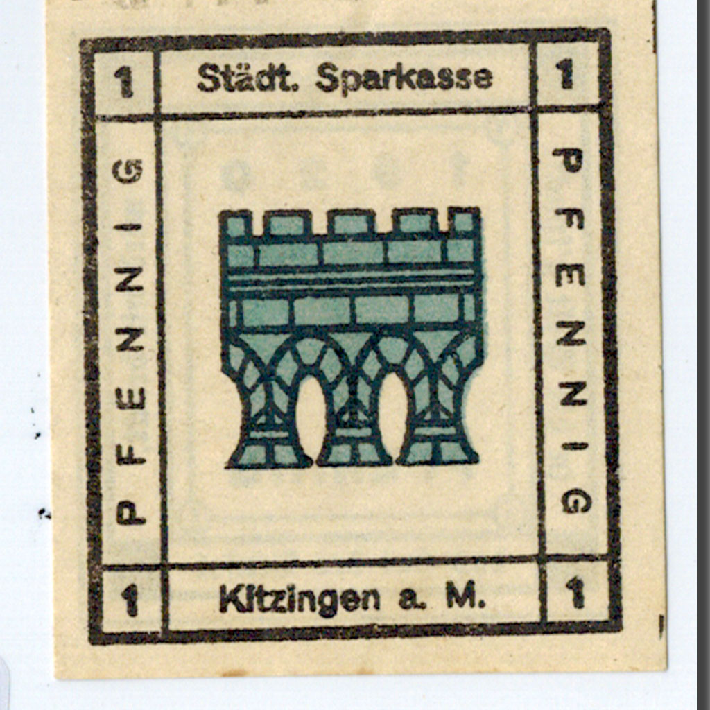 Banknote, Germany, Kitzingen, 1 Pfenning, tour, 1920, UNC(63), Mehl:703.1
