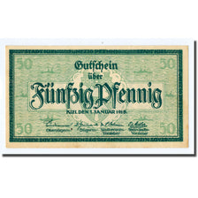 Banknote, Germany, Kiel, 50 Pfennig, Monument, 1918, 1918-01-01, UNC(63)