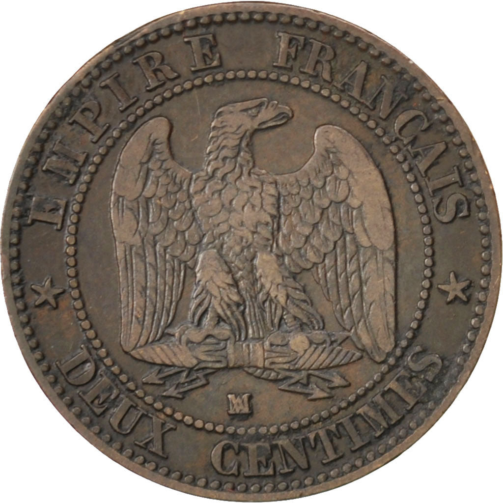 Münze, Frankreich, Napoleon III, Napoléon III, 2 Centimes, 1856, Marseille