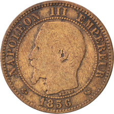 Moneda, Francia, Napoleon III, Napoléon III, 2 Centimes, 1856, Lille, BC