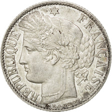 FRANCE, Cérès, Franc, 1872, Paris, KM #822.1, AU(55-58), Silver, 23, Gadoury #..