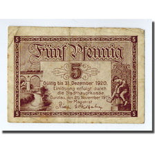 Billete, Alemania, Bunzlau, 5 Pfennig, Ecusson, 1919, 1919-11-20, SC