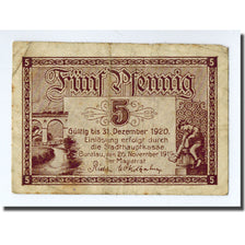 Banknote, Germany, Bunzlau, 5 Pfennig, Ecusson, 1919, 1919-11-20, UNC(63)