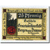 Banknote, Germany, Bergen a.d Dumme, 25 Pfennig, personnage, 1922, 1922-12-31