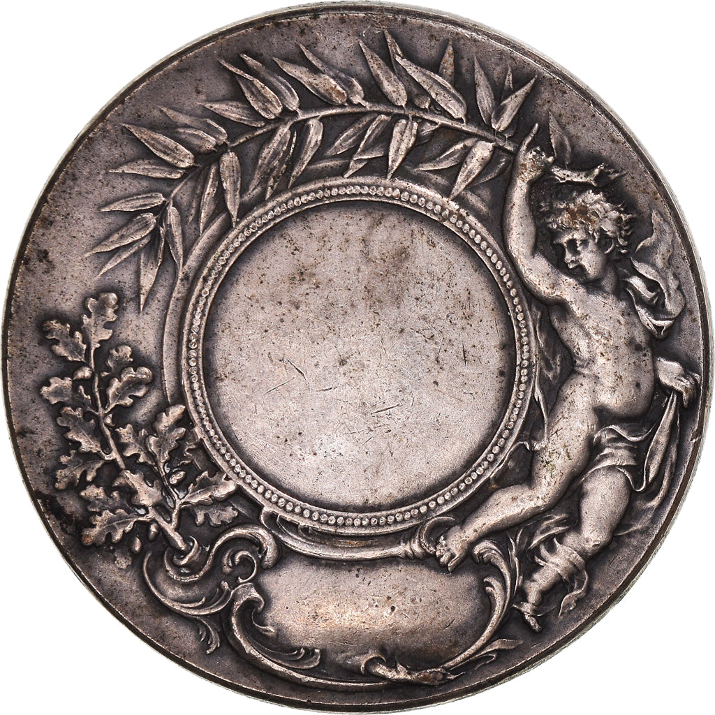 France, Medal, Enseignement, Arts & Culture, Rivet, EF(40-45), Silvered bronze