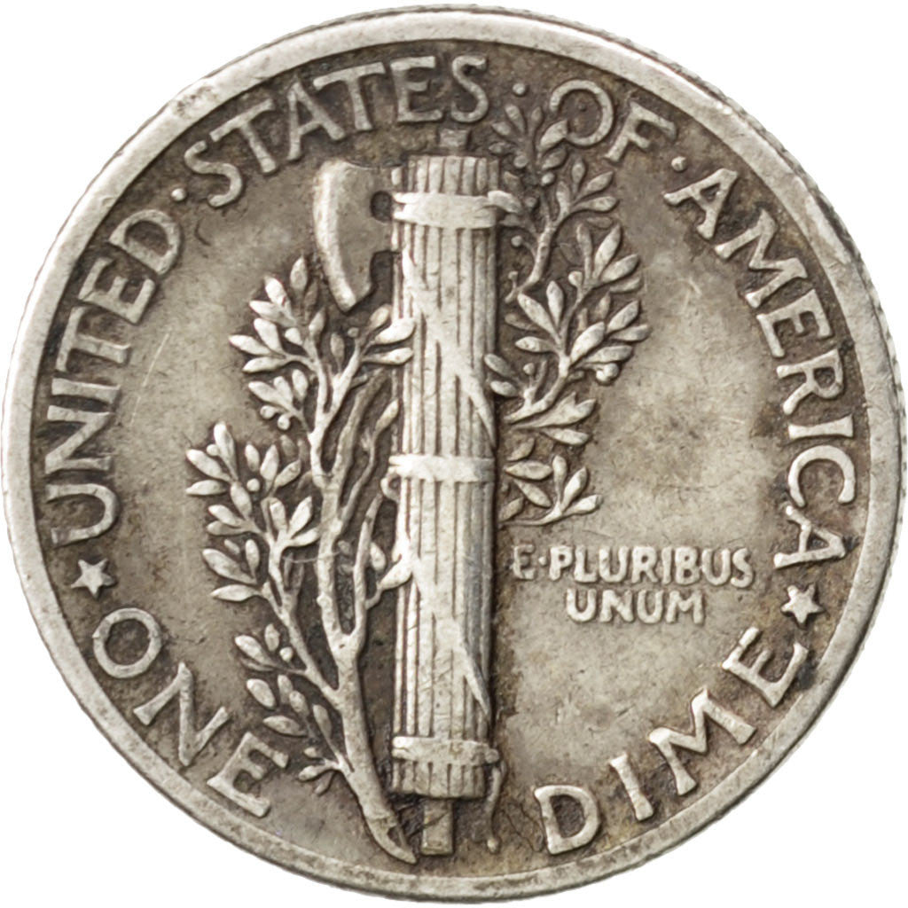 États-Unis, Mercury Dime, 1940, Philadelphia, EF(40-45), Argent, KM:140